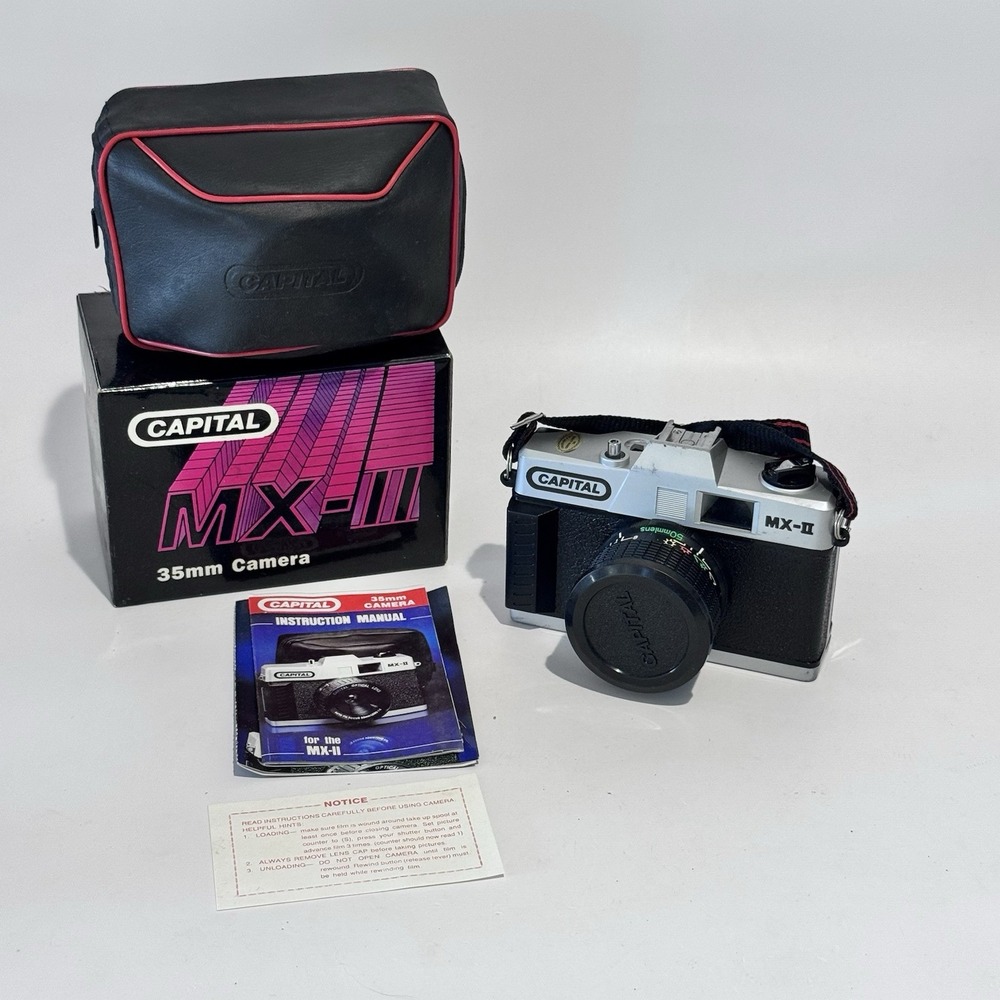 Vintage Capital‎ 35MM Point & Shoot Retro Camera MX-11 w Case Strap Original Box